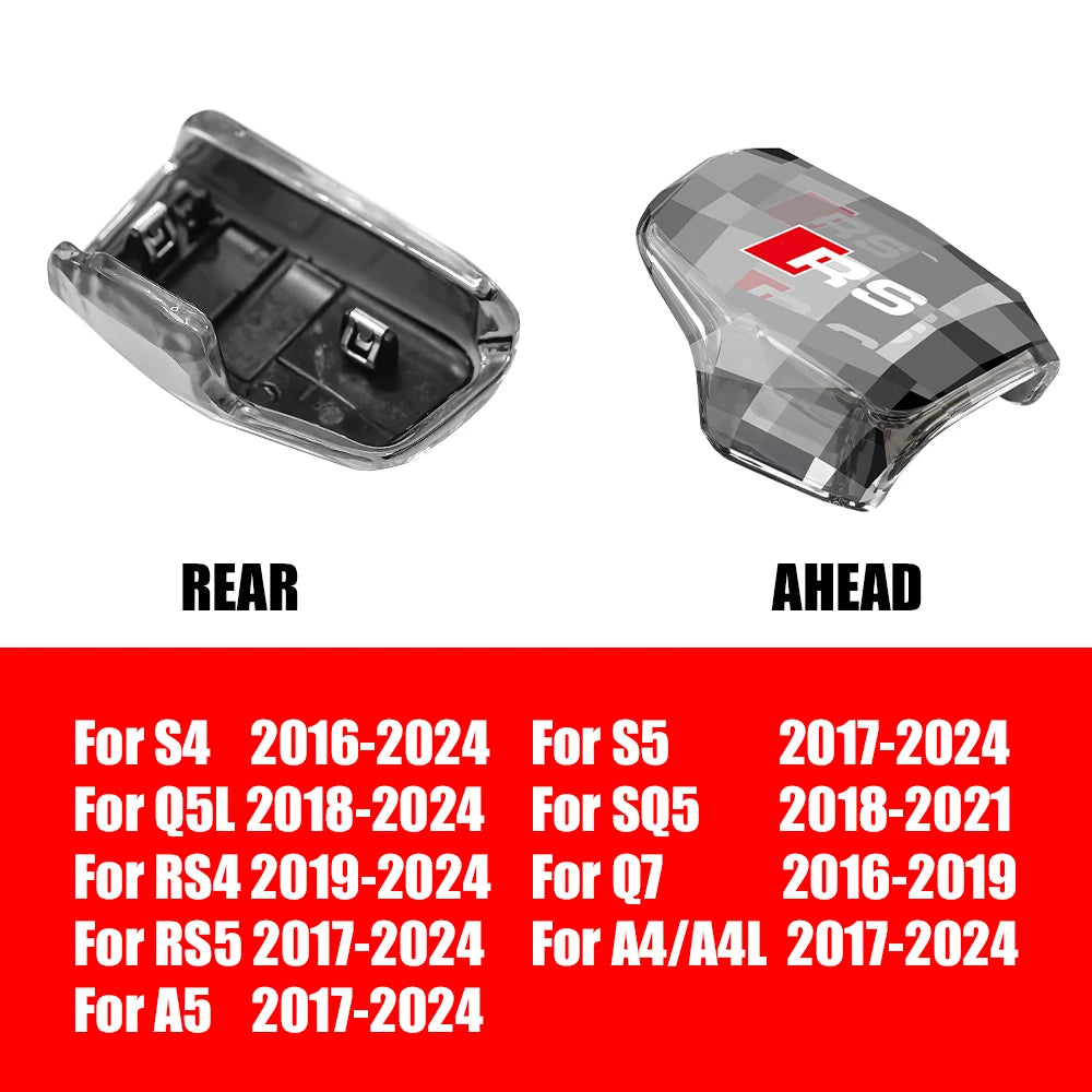 Car Crystal Gear Head Shift Head Transmission Handle Cover For Audi S4 S5 Q5l Sq5 Rs4 Q7 Rs5 A5 Rs7 A6 Rs6 Sq8 A4/a4l Sline RS