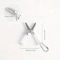 1pc Mini Portable Folding Scissors Creative In Pastel Colors Stainless Steel Paper Cutting Art Projects Office School Supplies