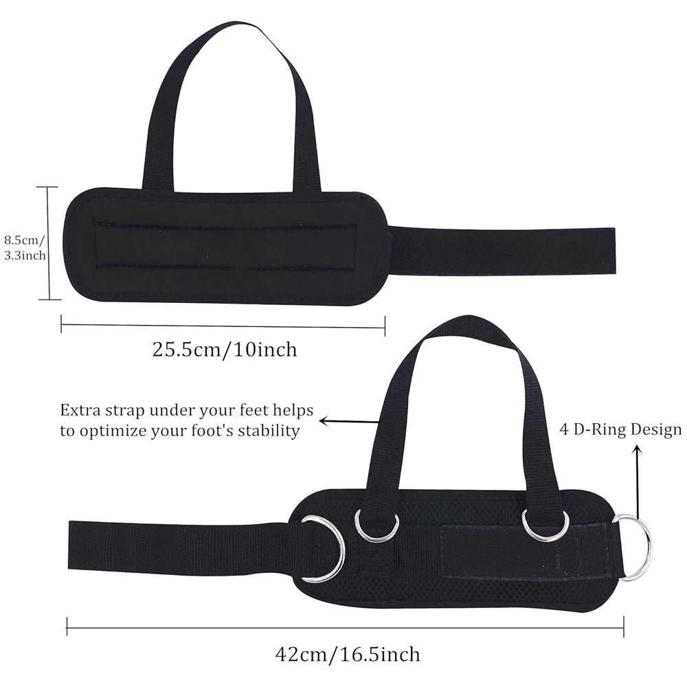 Ankle Strap for Cable Machine Kickbacks,Glute Workout,Leg Extensions,Booty Hip Abductors Exercise,Adjustable Ankle Cuff for Gym