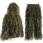JOAXOR Ghillie Suit 3D Leafy Camo Hunting Suits, Woodland Gilly Suits Gillies Suits for Men, Leaf Camouflage Hunting Suits