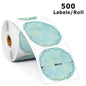 Munbyn/Nelko Holographic Laser Silver Sticker DIY Seal Labels for Card Festival Crafts Party Decorations for 241BT 246S D520