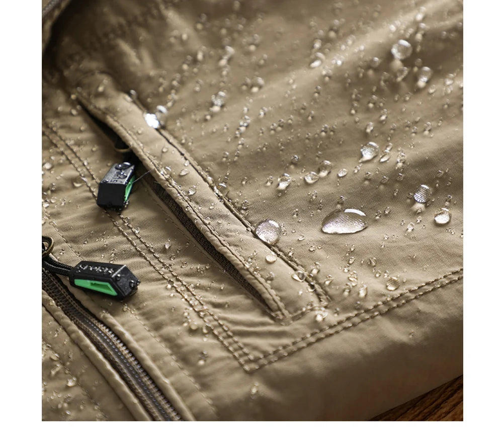 Autumn Men's Hiking Waterproof Jackets Men Outdoor Quick Dry Climbing Hooded Coats Men Sports Breathable Windbreaker Jackets 5XL
