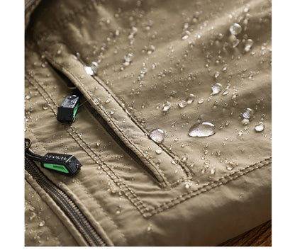 Autumn Men's Hiking Waterproof Jackets Men Outdoor Quick Dry Climbing Hooded Coats Men Sports Breathable Windbreaker Jackets 5XL