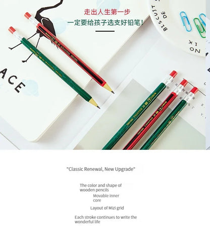 1-42Pcs Mechanical Pencils Set 2B 2.0mm Automatic Student Pencils with Sharpener Color Pencil Leads School Pens Cute Stationery