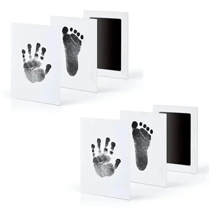 Newborn Baby DIY Hand And Footprint Kit Ink Pads Photo Frame Handprint Toddlers Souvenir Accessories Safe Clean Baby Shower Gift