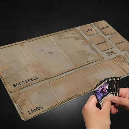 Cardboard Theme Zone Magic Party Game Mat Durable Rubber for MTG&TCG Games 35X60cm Mouse Pad Offices Desk Mats Friendly Design