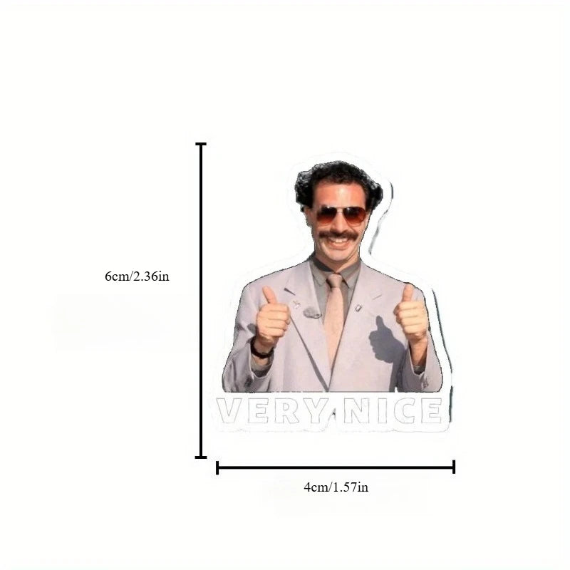 Borat-themed Plant-based Non-toxic Car Air Freshener - Universal Pendant, Fits 99% Vehicles, Safe for Cars with Kids