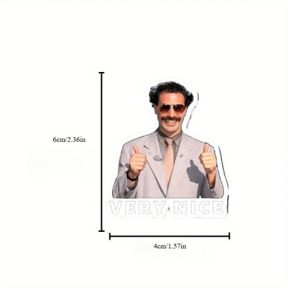 Borat-themed Plant-based Non-toxic Car Air Freshener - Universal Pendant, Fits 99% Vehicles, Safe for Cars with Kids