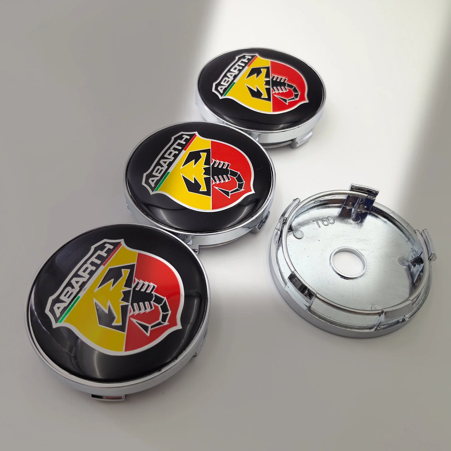 4pcs Fiat 500 Abarth Lancia Car Wheel Center Hub Cap Car Wheel Center Caps Hubcap Cover 60mm