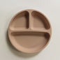 Suction Plates For Babies, Silicone With Lid Divided Design Dinner Plate