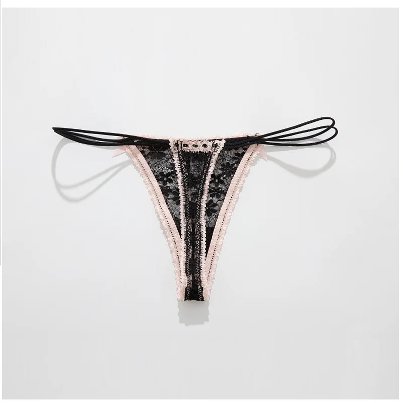 Lace Bow Panties sexy female lingerie Daily Wear Home Wear Solid underwear women Low Waist Panties Breathable трусы женские