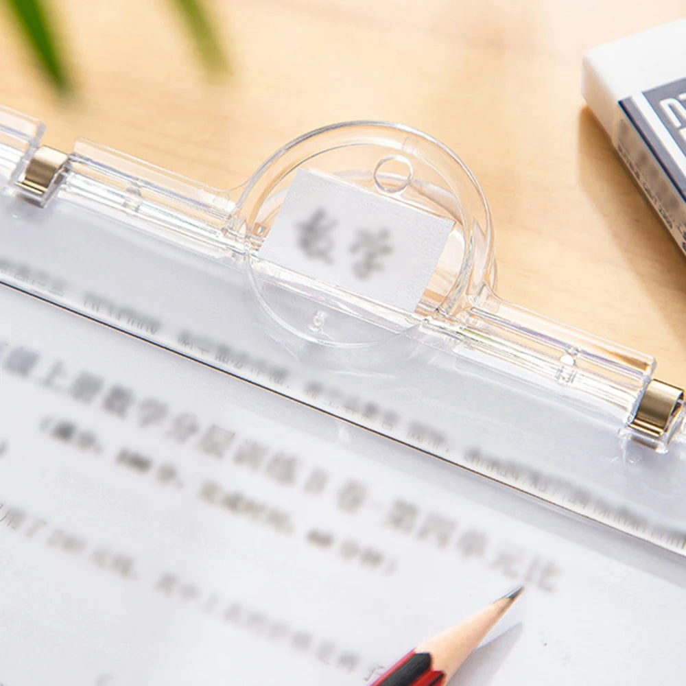 Transparent Clip Stationery Folder Paper Folder Blackboard Book Clip A4 White Board Magnetic Clip
