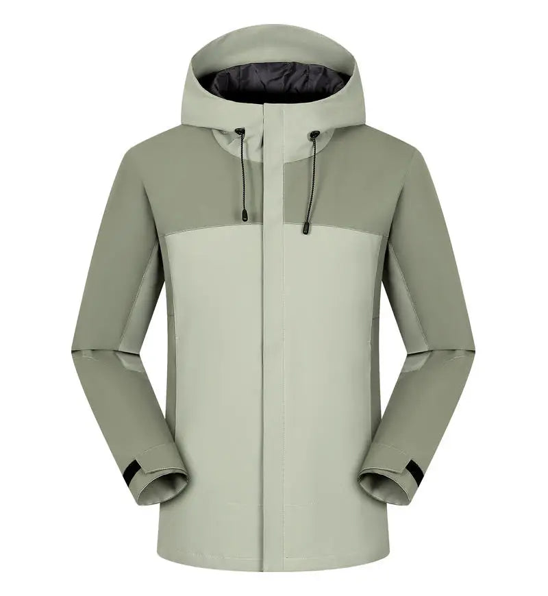 Winter Casual Windproof Hooded Down Jacket Custom Printed Embroidery Company Logo High Quality Men's Hiking Outdoor Jacket 4xl