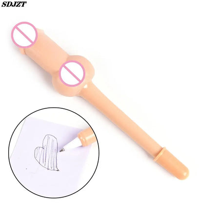 Peerless 1Pc Durable Office Writing Stationery Anti Stress Funny Squeeze Huge Penis Ballpoint Pen