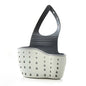1-4PCS Household Adjustable Button Type Sink Drain Hanging Bag Kitchen Storage Shelf Faucet Sponge Twolayer Drain Hanging Basket