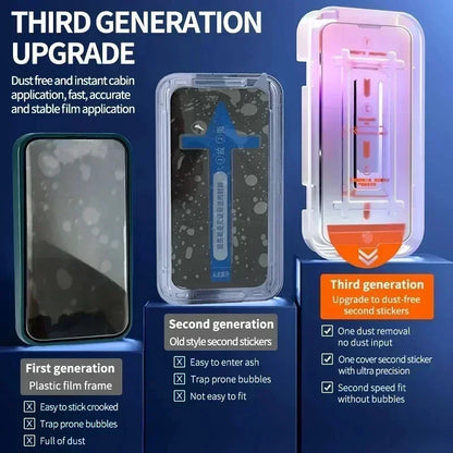 3Pcs Oleophobic Coating Dust Free Installation Screen Protector for IPhone 13 14 11 12 15 16 Pro Max 15 Plus XR 17 Matte Glass