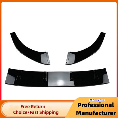 Maxton Style Front Bumper Lip Spoiler For VW Golf MK8 Golf 8 GTI GTD GTE R-Line 2020-2023 Diffuser Splitter Chin Trims Protector