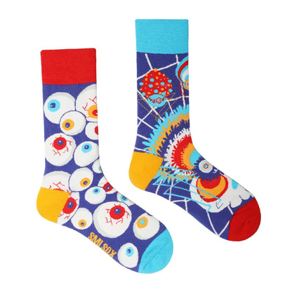 1 Pair Man Women Sock Original AB Tide Socks Colorful Cat Dog Koala Cow Cotton Socks Four Seasons Unisex Socks for Birthday Gift