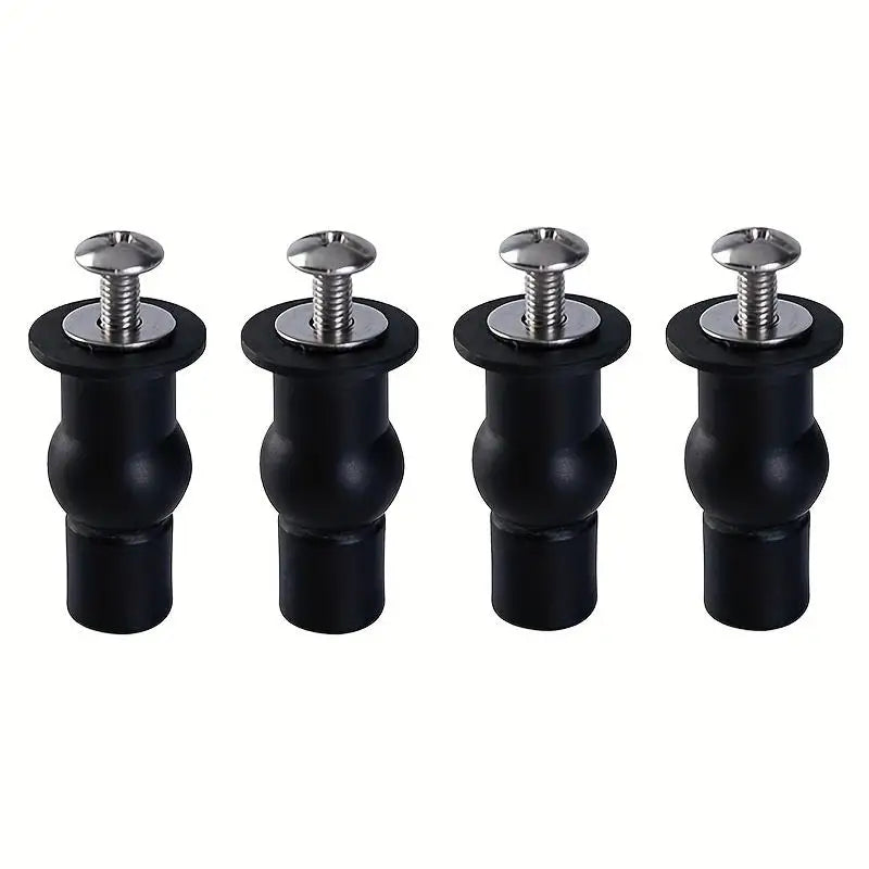 2pcs Expansion Screw Toilet Seat Top Fix Seat Hinge Hole Fixings Well Nut Screw Rubber Back To Wall Toilet Cover Accessories