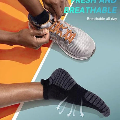 3 Pairs Professional Running Sports Fitness Ankle Socks Men's Towel Socks Outdoor Sports Short Socks Men And Women Socks GIFRS