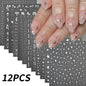 12pcs/set Cute Cartoon Dog/Cat Nail Art Stickers 3D Graffiti Black Cat Dog  Nail Decals 8*10cm Self-Adhesive Cartoon Nail Art Su