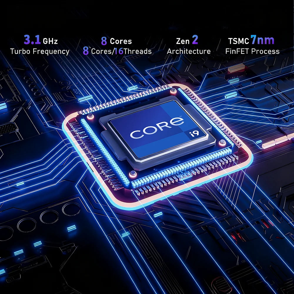 15.6" Laptop Computer Windows 11 Core i9-10980HK PC Gamer 16GB RAM Fingerprint Unlock Notebook Laptops Backlight Study Computer