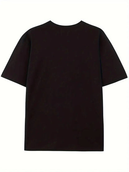 Casual Black T-Shirt Featuring German Phrase 'ICH BIN IMMER ARTIG' for Everyday Fashion