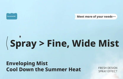 2026 Portable Handheld Spray Fan,Water Spray Mist Fan,Student Dormitory Mini Fan,Summer Supplies, Cooling Tools Outdoor Fan