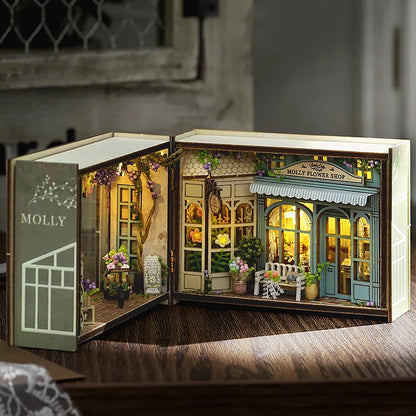 Mini Doll House DIY Small House 3D Puzzle Assembly Building Model Toys Home Bedroom Decoration With Furniture LED Lights Gifts