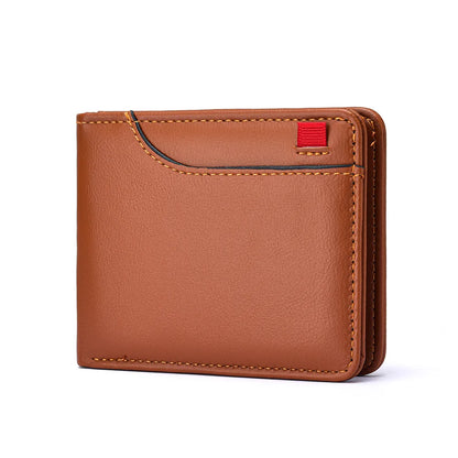 Men's Wallet Vertical Multi Card Small Wallet Driver's License Youth Mini Student Change Bag Card Bag