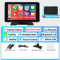 7"/10.26" 4K Dash Cam Wireless Carplay Android Auto 350° Rotating Lens Car DVR GPS Navigation Dashboard Video Recorder Bluetooth