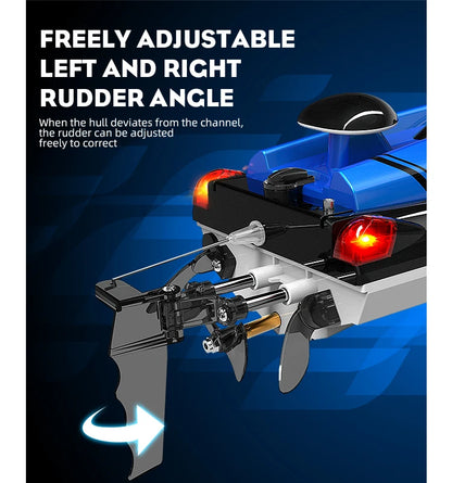 HJ808 RC Battery Boat 2.4Ghz 25km/h High-Speed Remote Control Racing Ship Water Speed Boat Children Model Toy