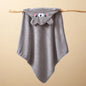 Toddler Bathrobe Infant Bath Towel Boy Girl Blankets Swaddle With Hood Cartoon Coral Fleece Towel Blanket Newborn Kids Bedding