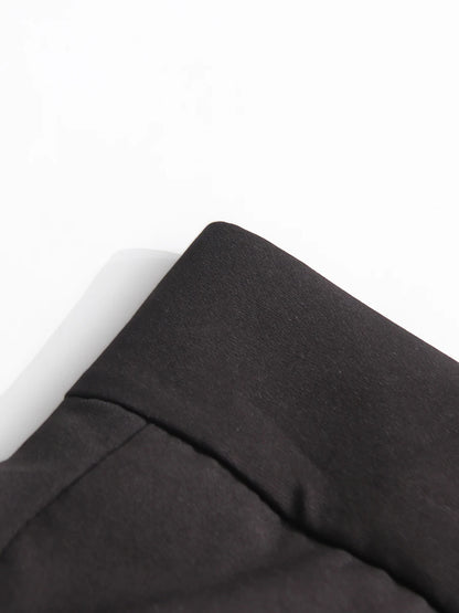 CHICEVER Elegant Spliced Asymmetrical Ruffles Skirts for Women High Waist Patchwork Appliques Pleated Long Skirt Female Spring
