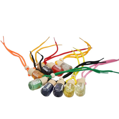 2pcs Orange and Coconut-Flavored Hanging Car Air Freshener with Pendants, Two in One Pack