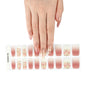 16/18/20Tips Semi-Cured Gel Nail Strips Adhesive Full Cover Stickers for Nails UV Lamp Need Press On Nails Fashion Manicure
