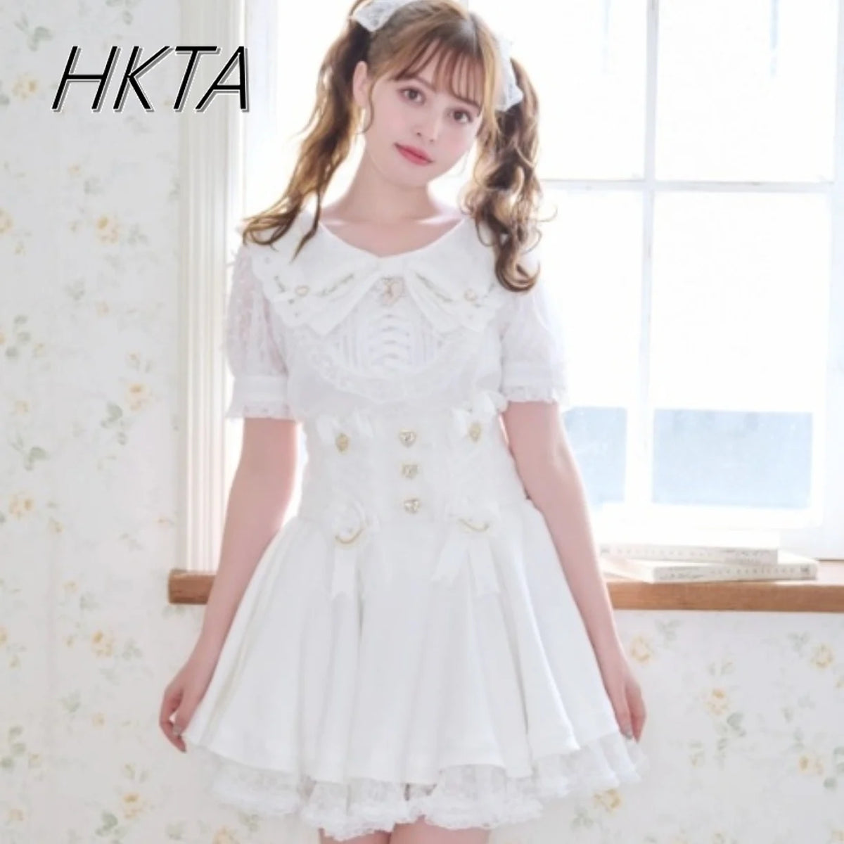 Japanese Liz Skirt High Waist Thin Kawaii Cute Bow Lolita Skirts Women Summer New Elastic High Waist Ruffle Short Pleated Skirt