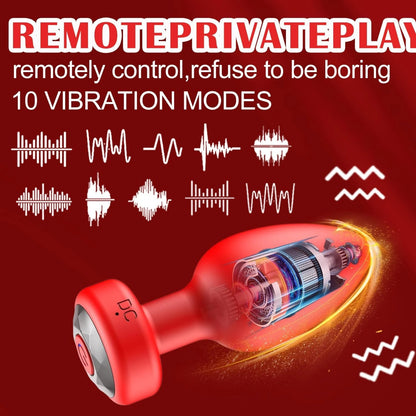 Powerful Small Anal Vibrator for Gay Wireless Remote Control 10 Frequency Vibration Prostate Massager Female Vagina Massager