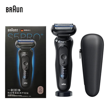 Braun Electric Shaver Series S5 Pro+ Reciprocating Electric Shaver Men Razors Ipx7 Waterproof Beard Trimmer Wet and Dry Dual