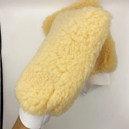 Tick Mitt Applicator Glove for Horses, Fleece Grooming Mitt for Bathing Cleaning, Multifunctional Animal Glove Cats Dogs Bunny