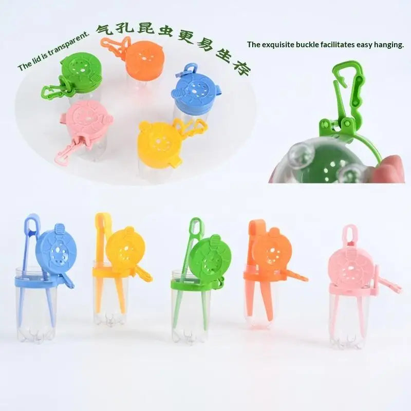 1Set Natural Exploration Tool Insects Observation Jar Feeding Box Capture Net Insects Catching Tweezers For Male & Female