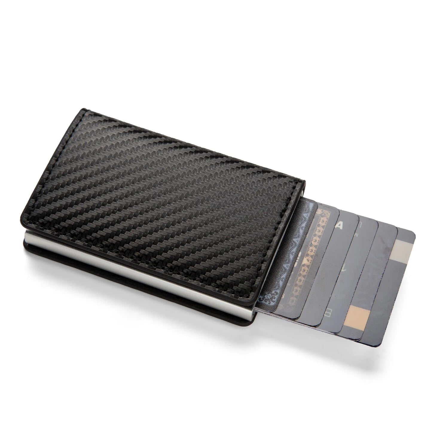 Anti Theft RFID Blocking Credit Card Holder Minimalist Slim Wallet Leather Card Case For Men Women Gift ID Badge
