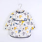 Baby Girls Apron Bibs Toddler Long Sleeve Scarf Waterproof Art Smock Feeding Bib Infant Boys Girls Kids Burp Cloth Bandana