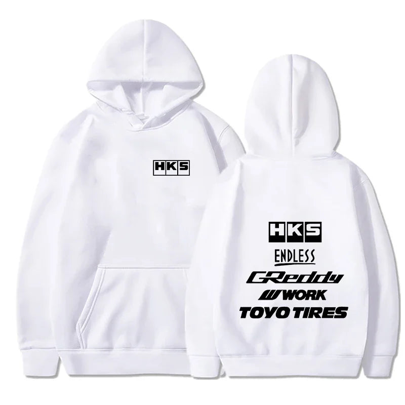 2025 Men Fashion Cool Hoodie Japan JDM Modified Car HKS ENDLESS Hoody Men Women Vintage Casual Sweatshirt Long Sleeve Pullovers