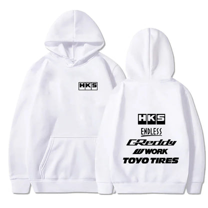 2025 Men Fashion Cool Hoodie Japan JDM Modified Car HKS ENDLESS Hoody Men Women Vintage Casual Sweatshirt Long Sleeve Pullovers