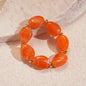 Acrylic Irregular Square Round Beaded Bracelet Bangle for Women Imitation Stone Chain Bracelet Hand Accessories Couple Gifts K