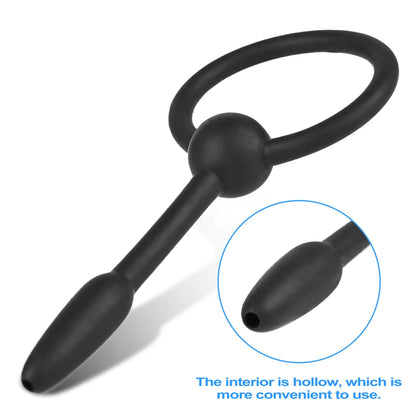 5 Sizes Soft Silicone Urethral Dilator Horse Eye Stick Penis Rod Male Masturbation Blockage Stimulator Catheter Sex Toys for Men