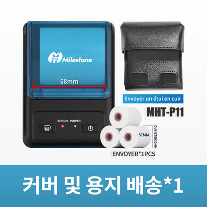 Milestone Portable Mini Wireless Thermal Printer Bluetooth Android Receipt Printing 58mm Office  Android Receipt Printer Epson p