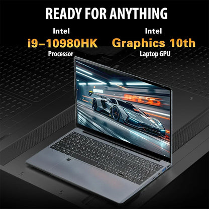 14.1" Ultra Slim Portable Laptop Intel Core I9-10980HK Win11 Pro 16GB RAM 2TB SSD FHD WiFi6 BT5.2 Gaming Office Student Notebook