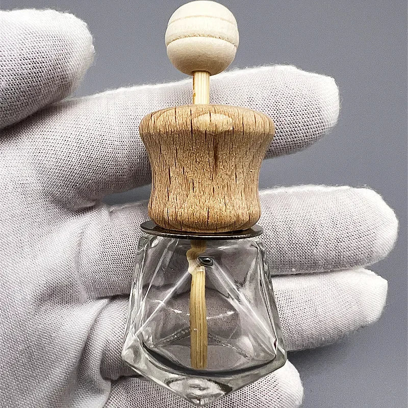 1 Pack Air Freshener Car Perfume Clip Essential Oil Diffuser Vent Empty Glass Bottle Decoration Aromatherapy Glass Bottle